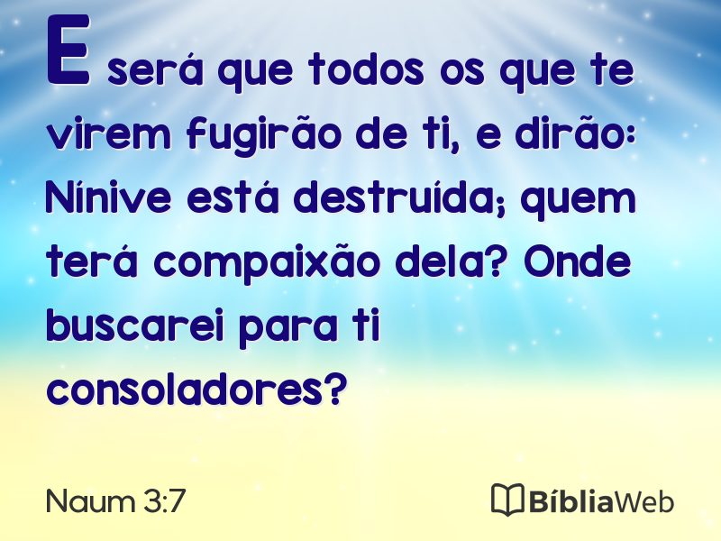 Naum 3:7 em imagem para compartilhar