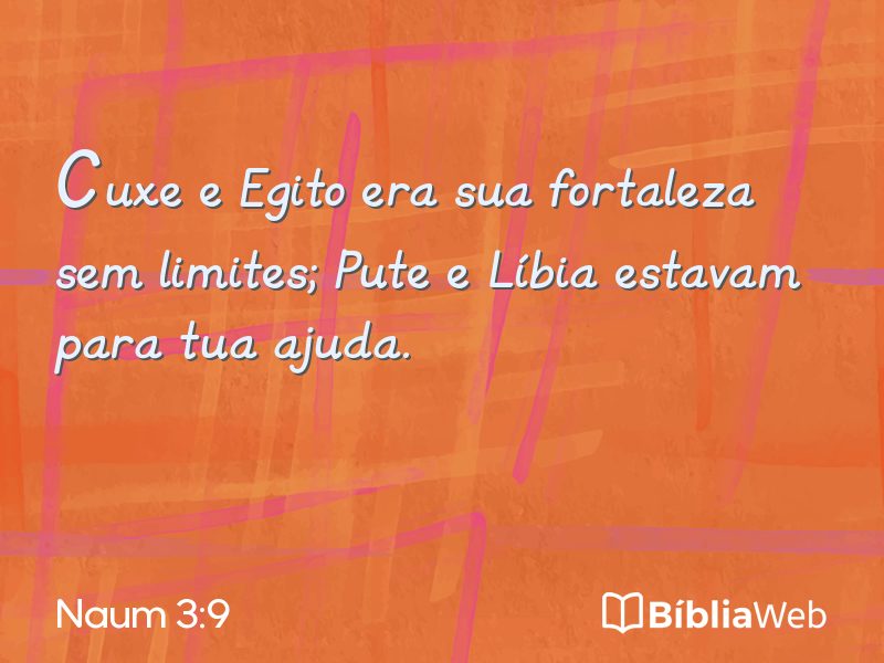 Naum 3:9 em imagem para compartilhar