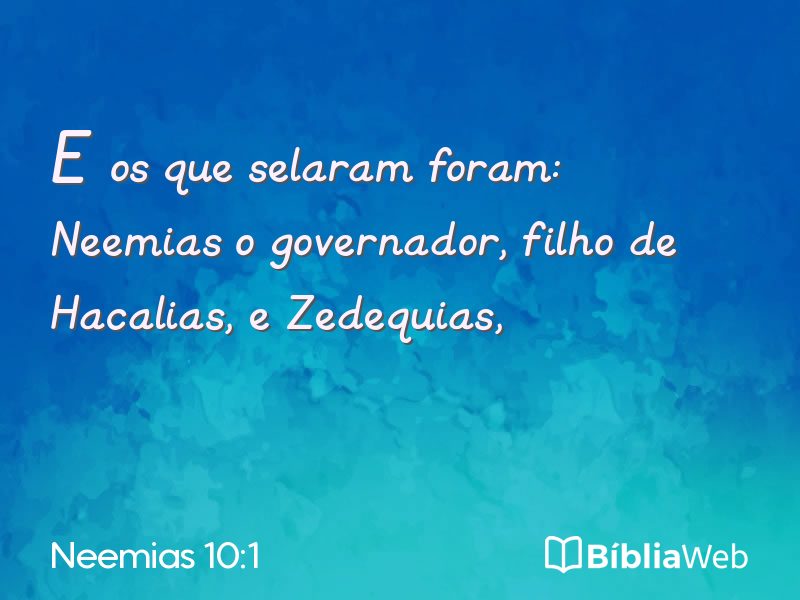 Neemias 10:1 em imagem para compartilhar