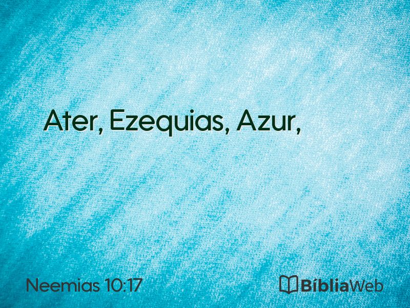 Neemias 10:17 em imagem para compartilhar