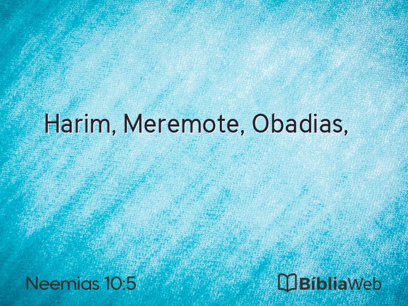 Neemias 10:5 em imagem para compartilhar