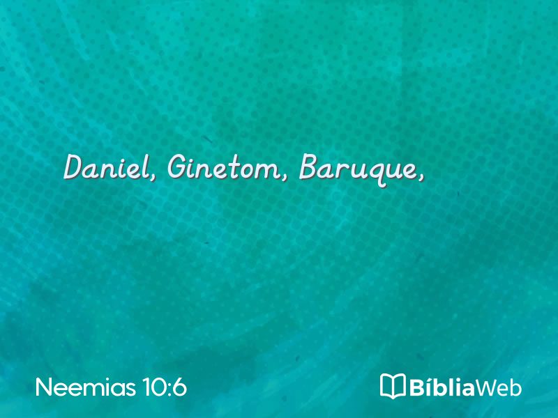 Neemias 10:6 em imagem para compartilhar