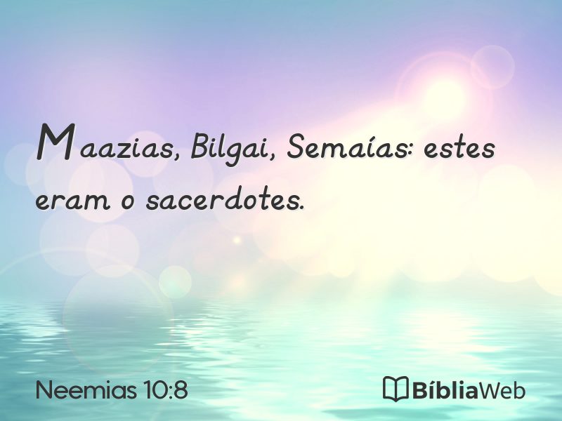 Neemias 10:8 em imagem para compartilhar