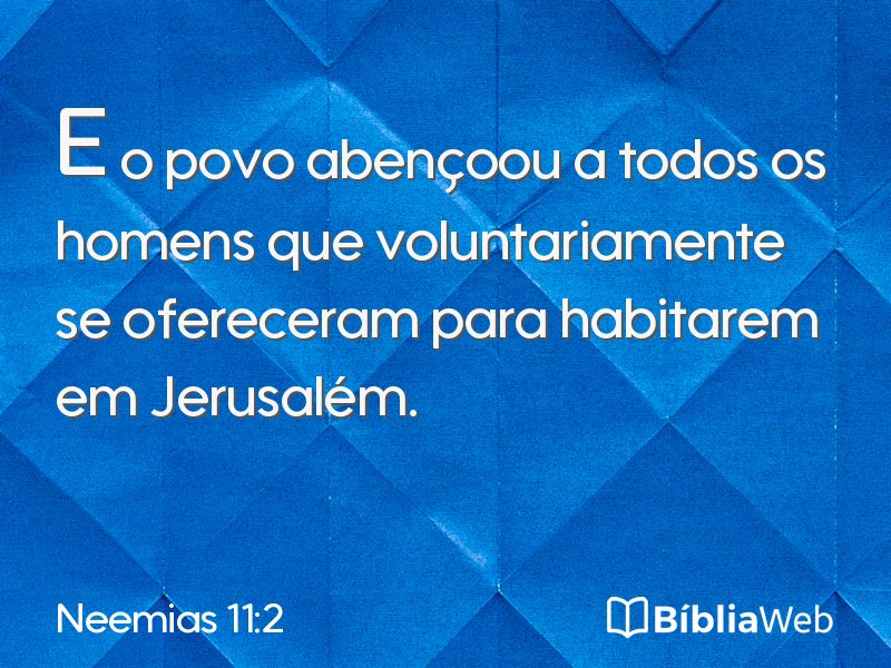 Neemias 11:2 em imagem para compartilhar