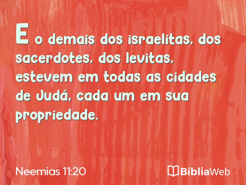 Neemias 11:20 em imagem para compartilhar