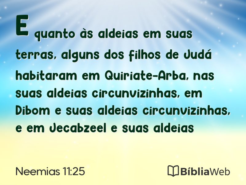 Neemias 11:25 em imagem para compartilhar
