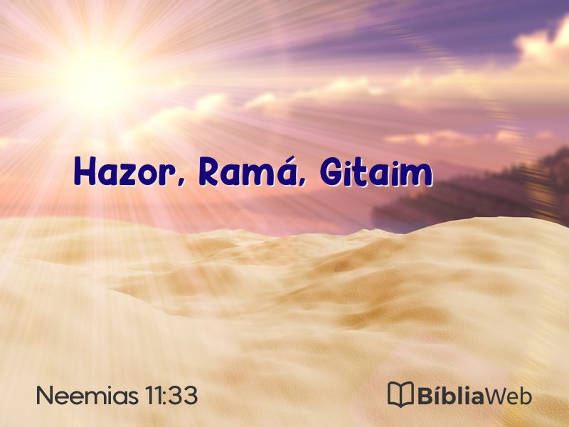 Neemias 11:33 em imagem para compartilhar