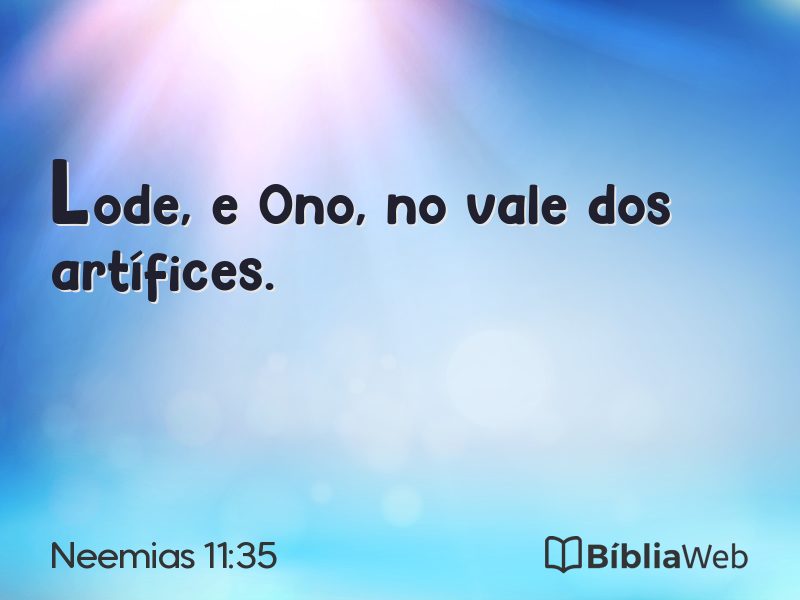 Neemias 11:35 em imagem para compartilhar