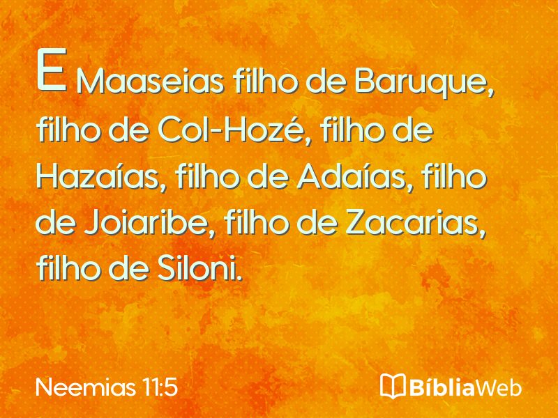 Neemias 11:5 em imagem para compartilhar
