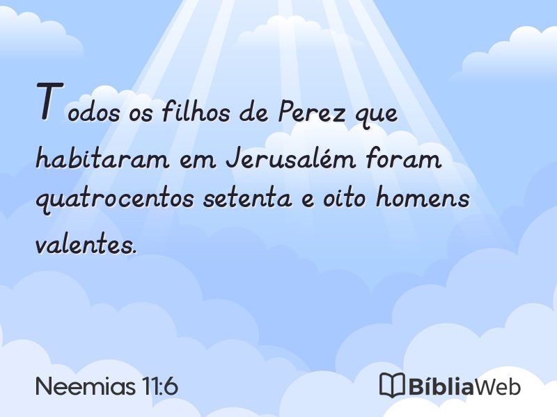 Neemias 11:6 em imagem para compartilhar