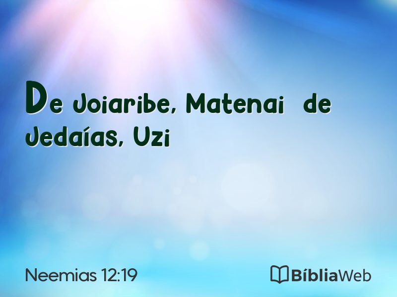 Neemias 12:19 em imagem para compartilhar
