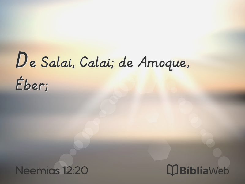 Neemias 12:20 em imagem para compartilhar