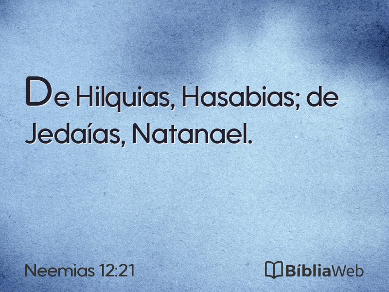 Neemias 12:21 em imagem para compartilhar