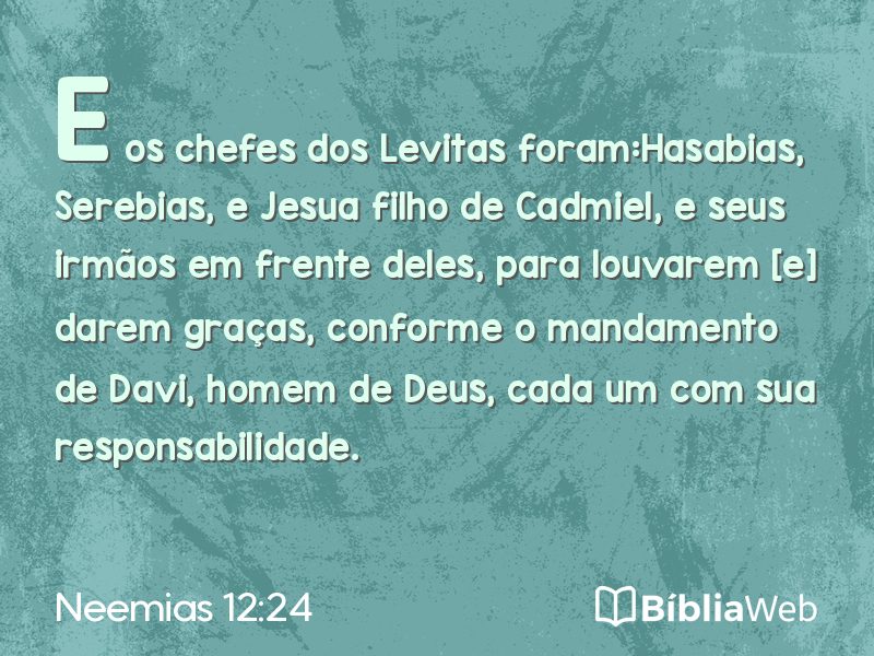 Neemias 12:24 em imagem para compartilhar