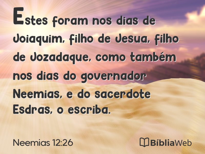Neemias 12:26 em imagem para compartilhar