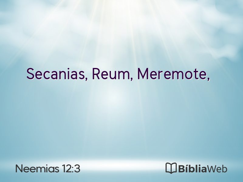 Neemias 12:3 em imagem para compartilhar