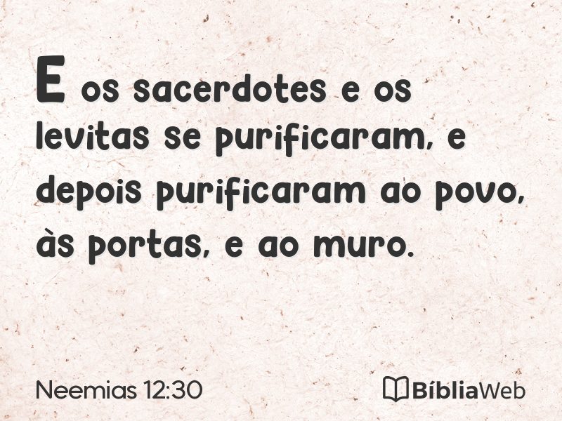 Neemias 12:30 em imagem para compartilhar