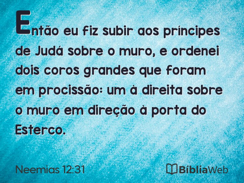 Neemias 12:31 em imagem para compartilhar