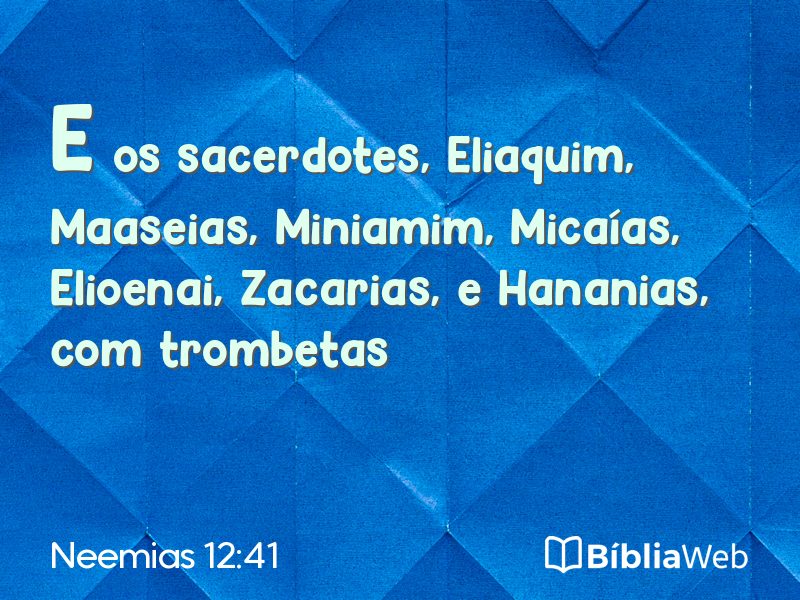 Neemias 12:41 em imagem para compartilhar