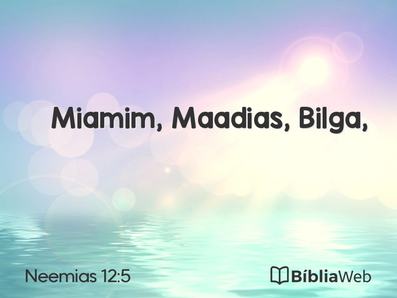 Neemias 12:5 em imagem para compartilhar
