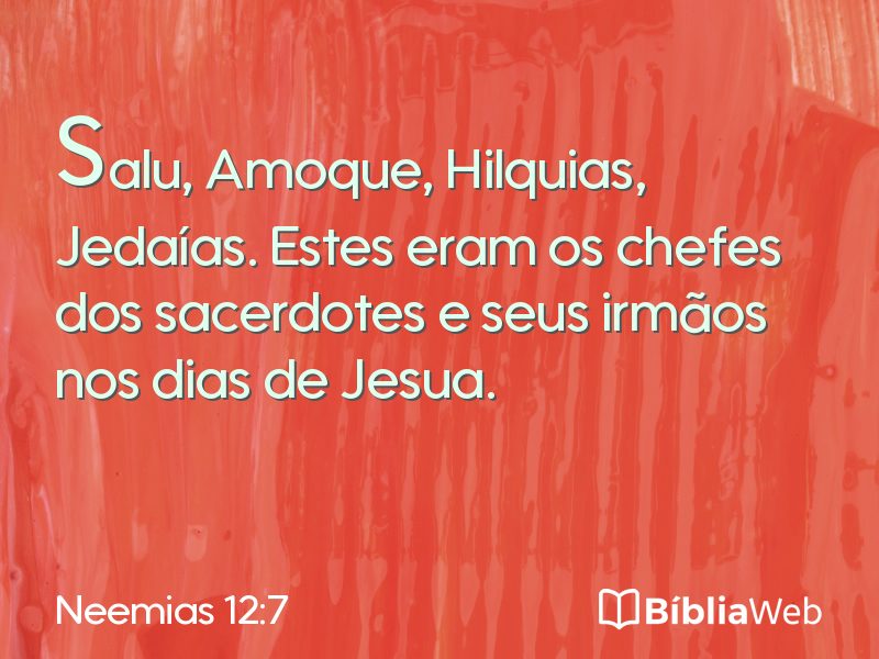Neemias 12:7 em imagem para compartilhar