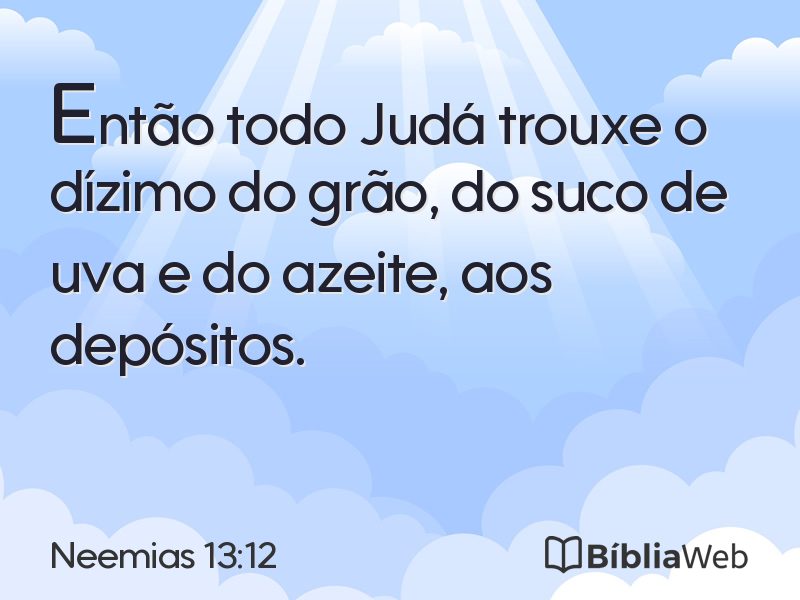 Neemias 13:12 em imagem para compartilhar