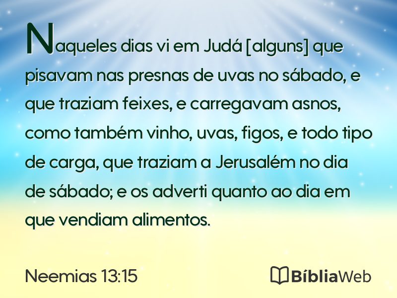 Neemias 13:15 em imagem para compartilhar