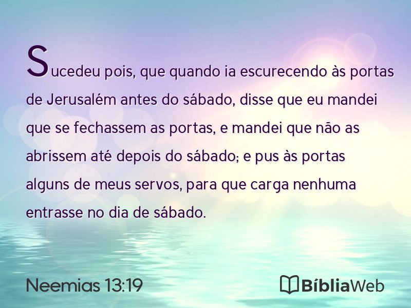 Neemias 13:19 em imagem para compartilhar