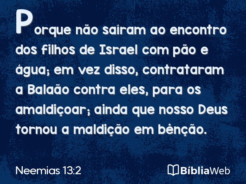 Neemias 13:2 em imagem para compartilhar