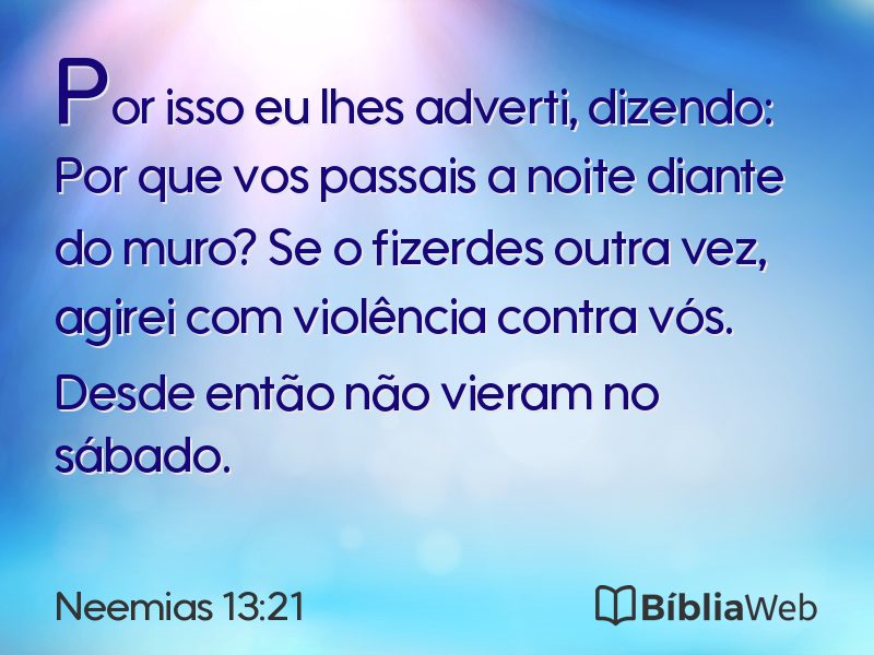 Neemias 13:21 em imagem para compartilhar