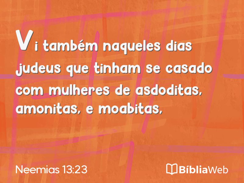 Neemias 13:23 em imagem para compartilhar