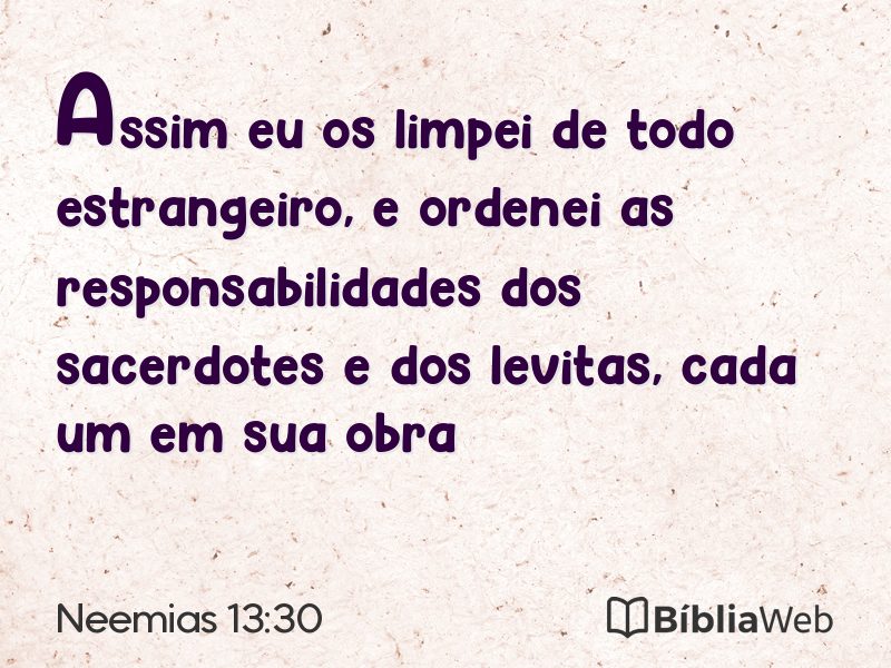 Neemias 13:30 em imagem para compartilhar
