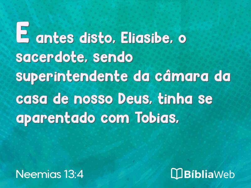 Neemias 13:4 em imagem para compartilhar