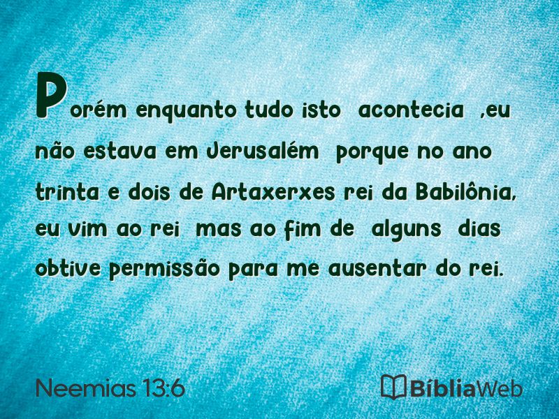 Neemias 13:6 em imagem para compartilhar