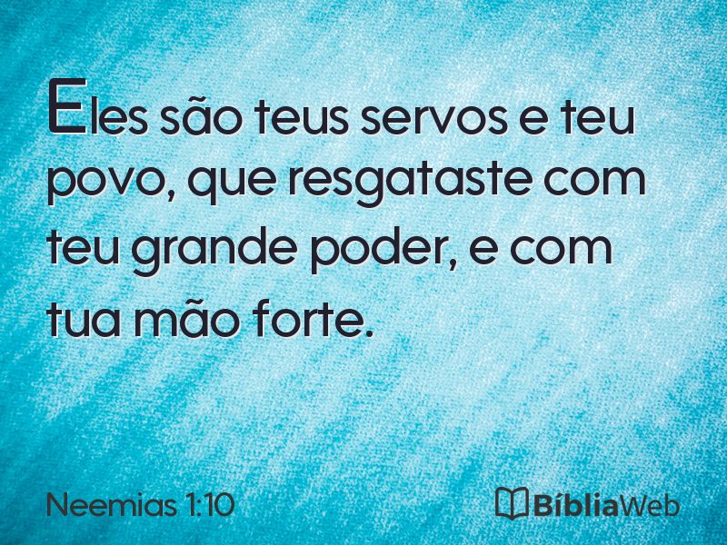 Neemias 1:10 em imagem para compartilhar