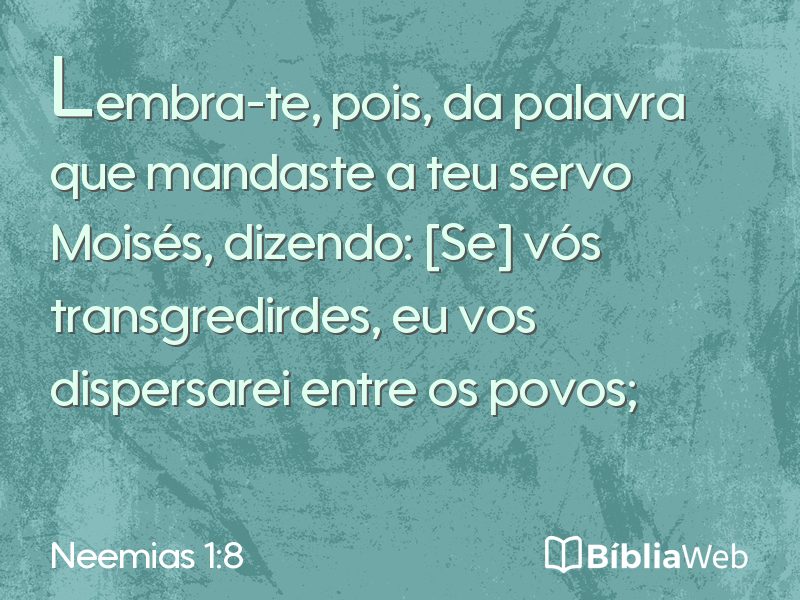 Neemias 1:8 em imagem para compartilhar