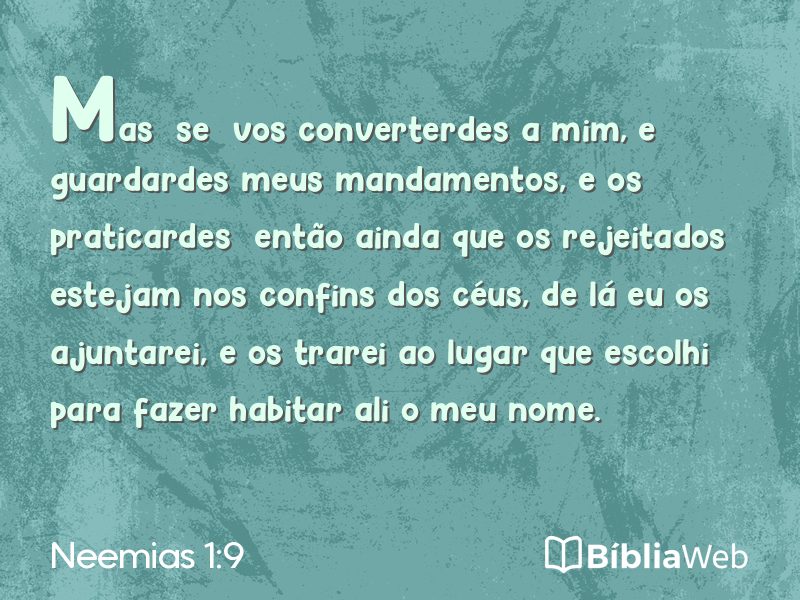 Neemias 1:9 em imagem para compartilhar