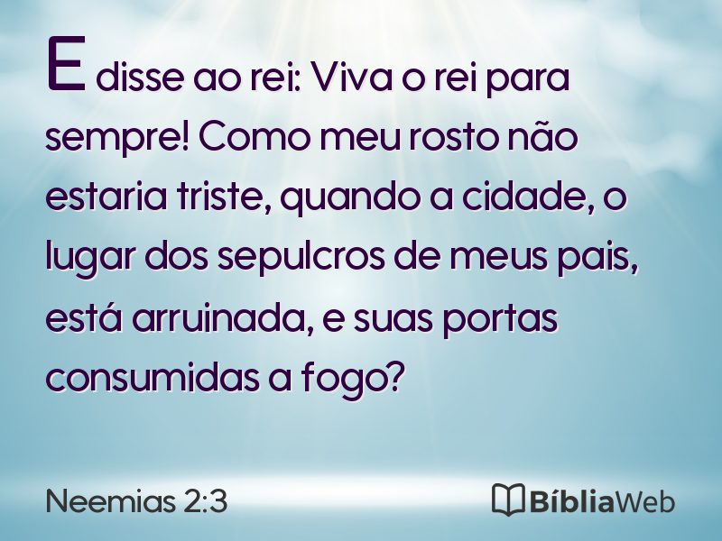 Neemias 2:3 em imagem para compartilhar