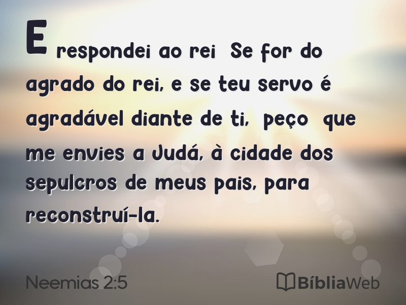 Neemias 2:5 em imagem para compartilhar