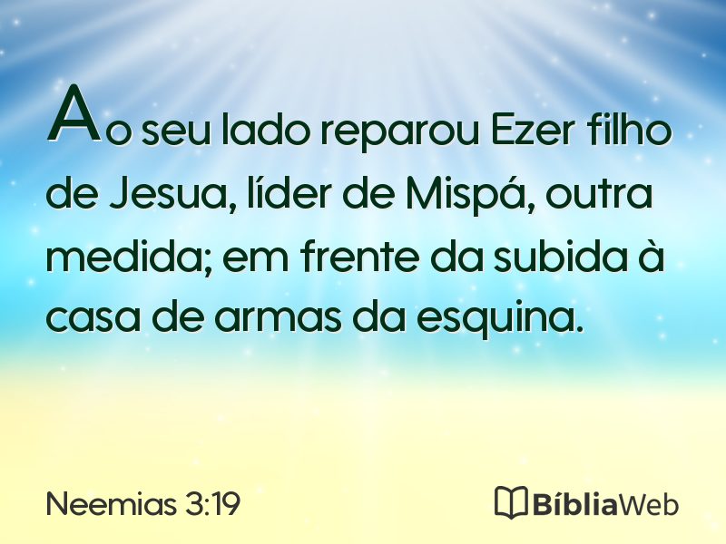 Neemias 3:19 em imagem para compartilhar