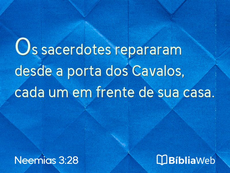 Neemias 3:28 em imagem para compartilhar