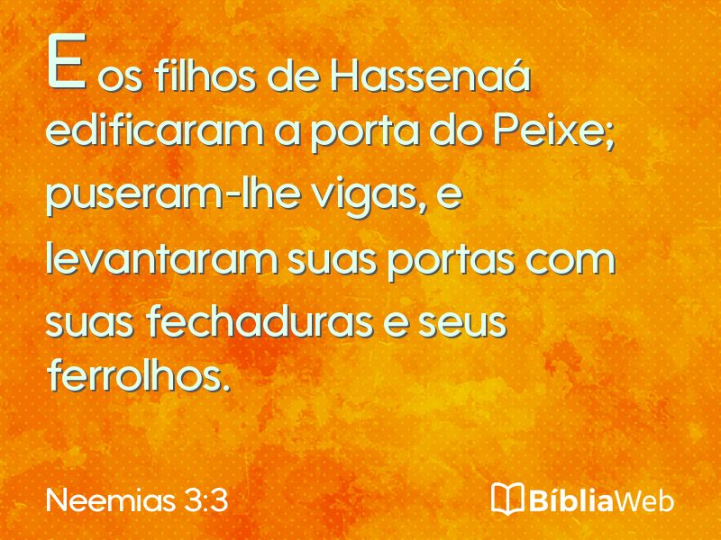 Neemias 3:3 em imagem para compartilhar