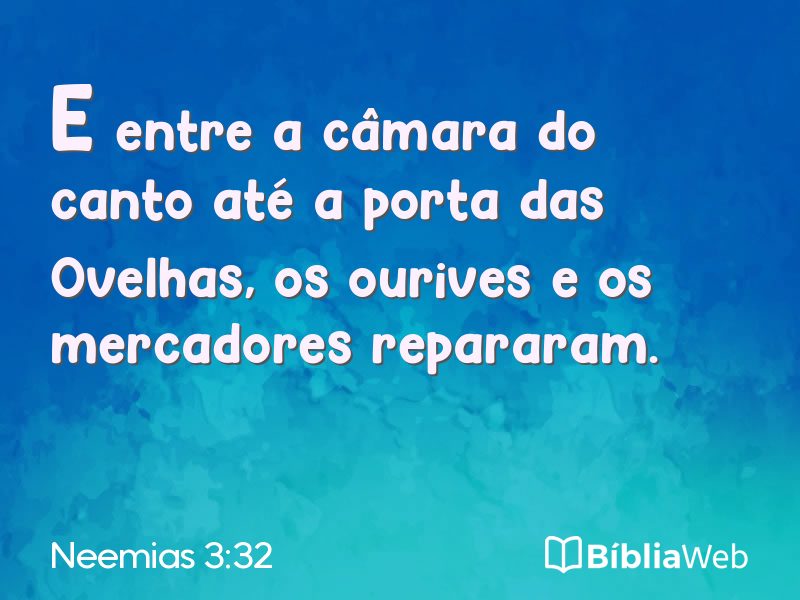 Neemias 3:32 em imagem para compartilhar