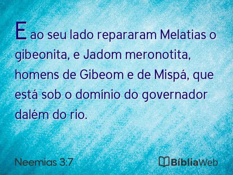 Neemias 3:7 em imagem para compartilhar