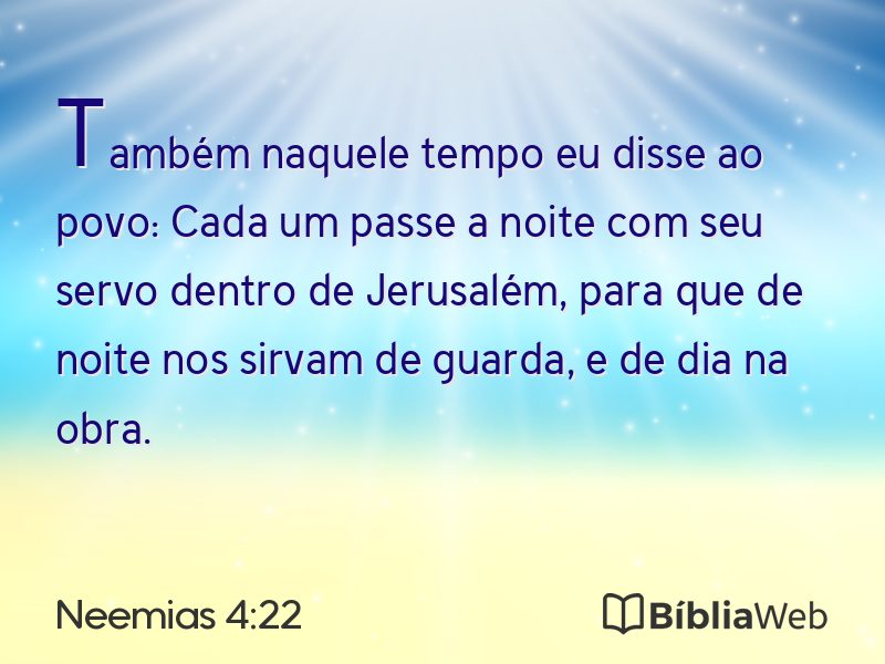 Neemias 4:22 em imagem para compartilhar