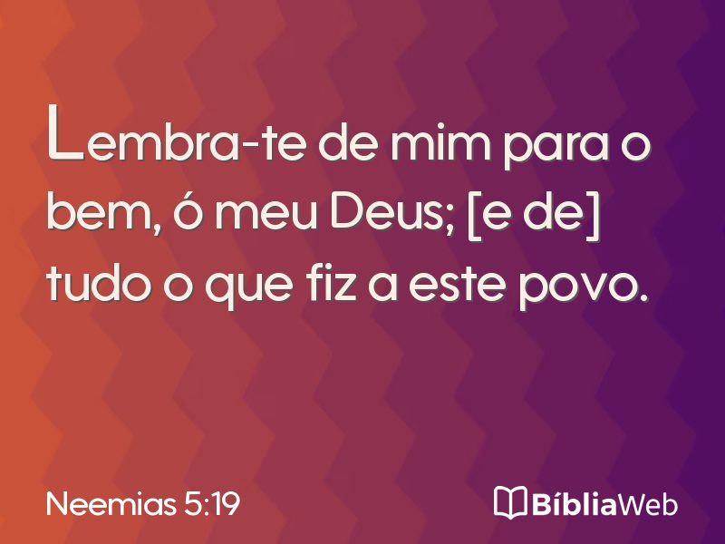 Neemias 5:19 em imagem para compartilhar