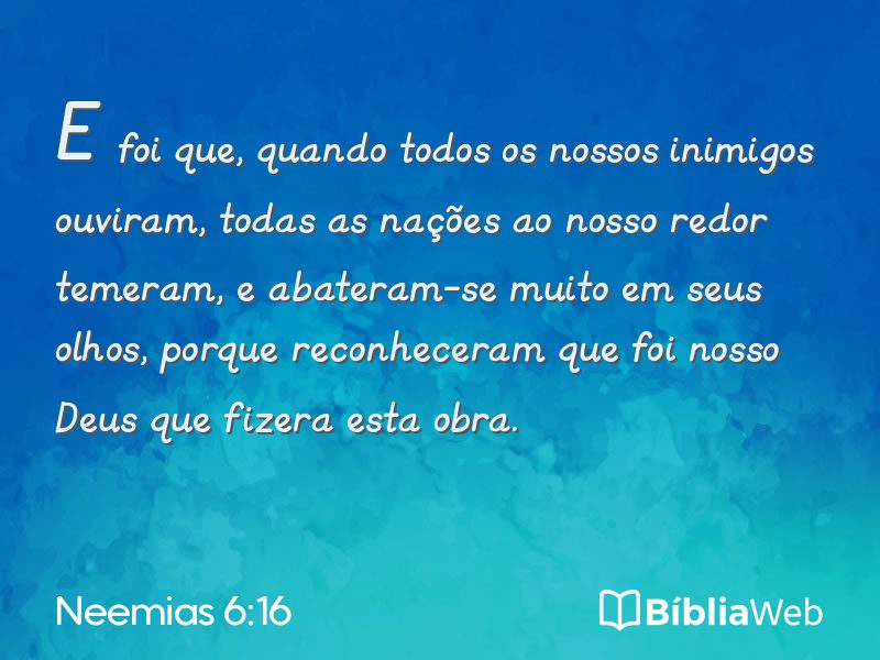 Neemias 6:16 em imagem para compartilhar