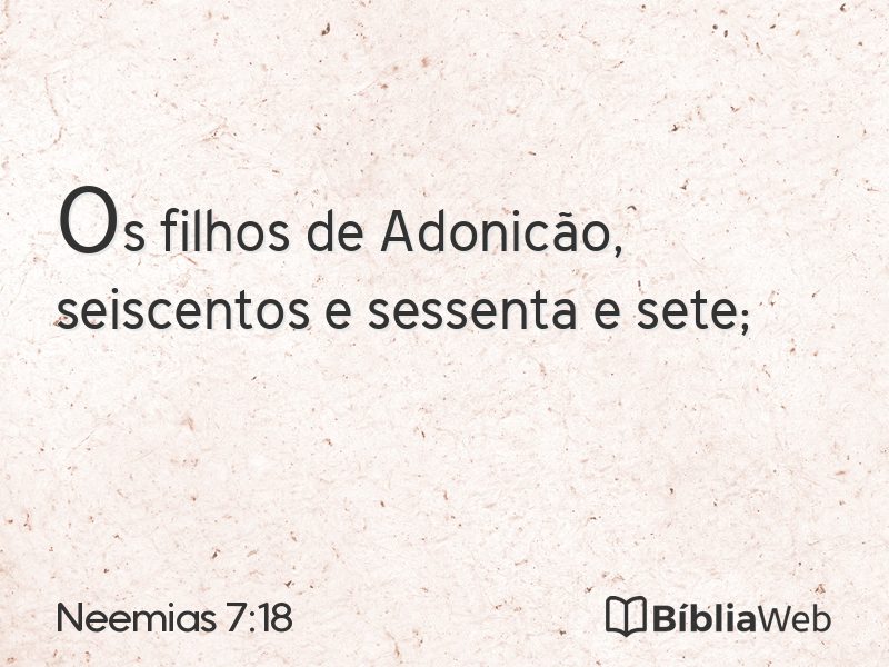 Neemias 7:18 em imagem para compartilhar