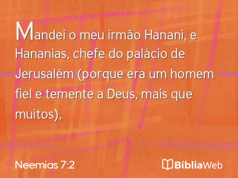 Neemias 7:2 em imagem para compartilhar