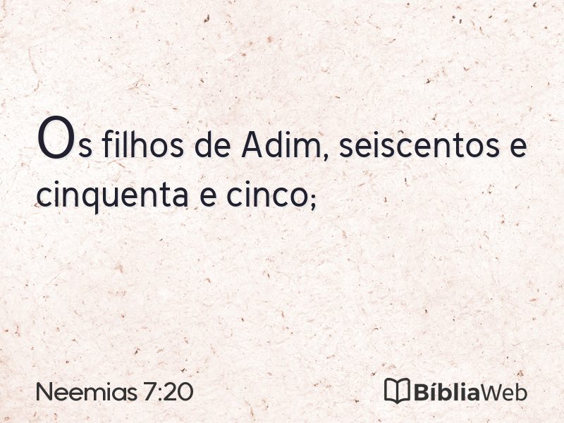 Neemias 7:20 em imagem para compartilhar